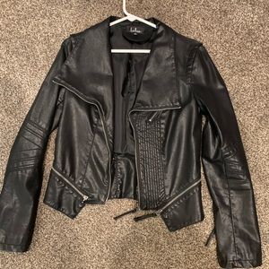 Lulu’s black leather jacket. Perfect condition.